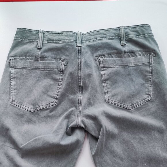Silver Jeans utility cargo pants slim crop light grey men's size W30/L25 - Picture 4 of 16